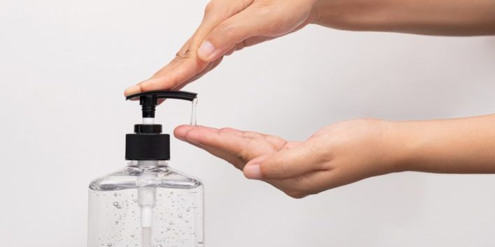 personal hygiene. people washing hand by hand sanitizer alcohol gel for cleaning and disinfection, prevention of spreading of germs during infections of COVID-19 Coronavirus outbreak situation